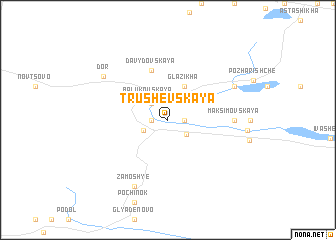 map of Trushevskaya