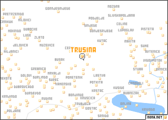 map of Trusina