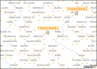 map of Truskawiec