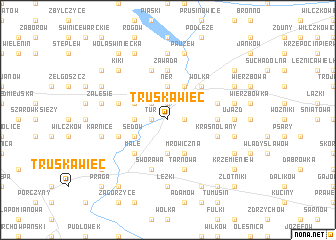 map of Truskawiec