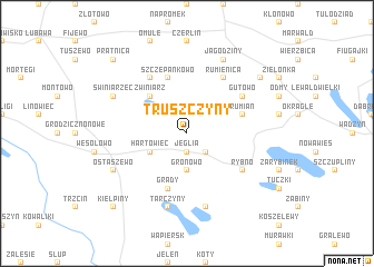 map of Truszczyny