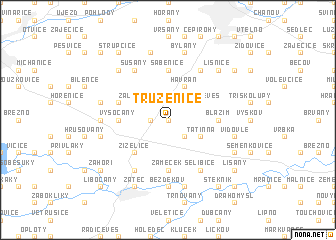 map of Truzenice