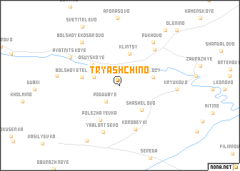 map of Tryashchino