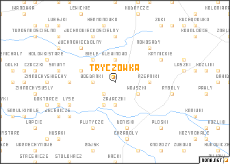 map of Tryczówka