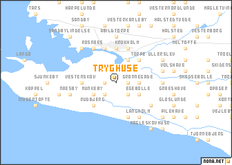 map of Tryghuse