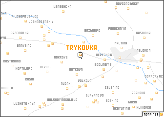 map of Trykovka