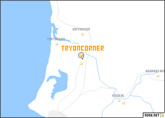 map of Tryon Corner