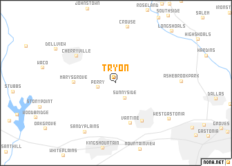 map of Tryon