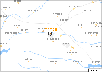 map of Tryon