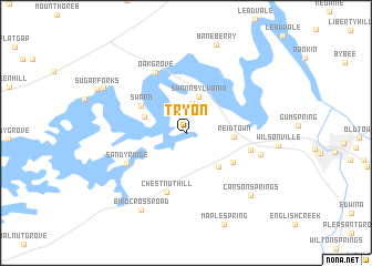 map of Tryon