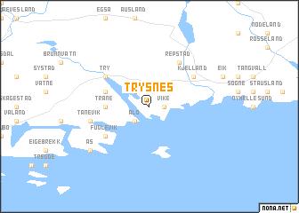 map of Trysnes