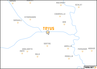 map of Tryus