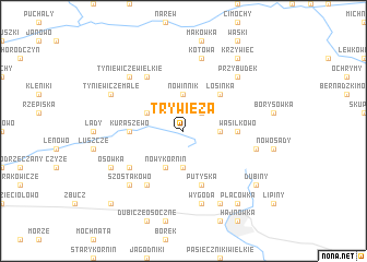 map of Trywieża