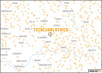 map of Tržačka Platnica