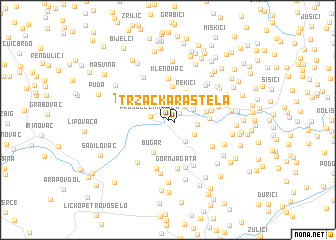 map of Tržačka Raštela