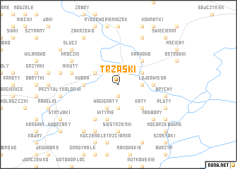 map of Trzaski