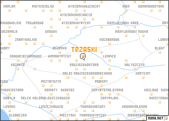 map of Trzaski