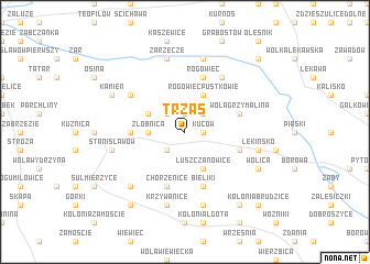 map of Trzas