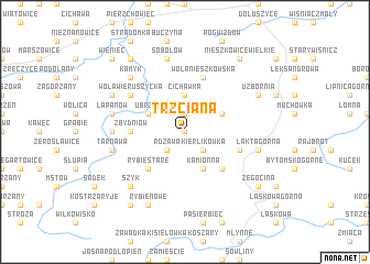 map of Trzciana