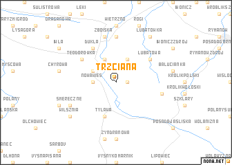 map of Trzciana