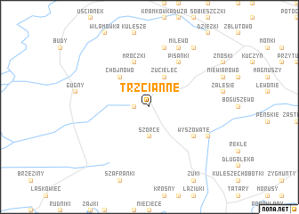 map of Trzcianne