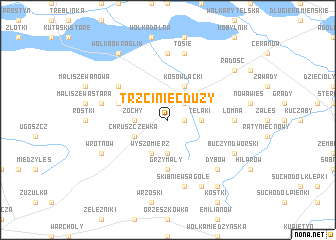 map of Trzciniec Duży