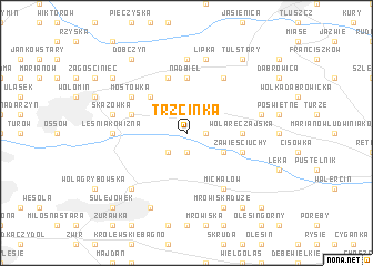 map of Trzcinka