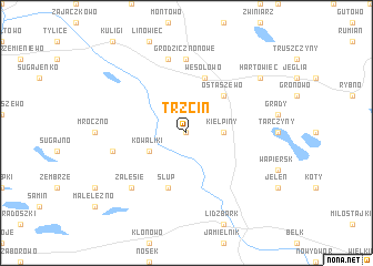 map of Trzcin