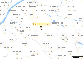 map of Trzebczyk
