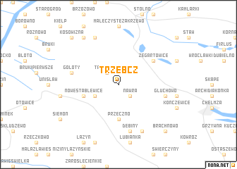 map of Trzebcz