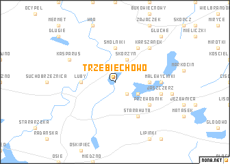 map of Trzebiechowo