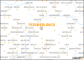 map of Trzebiesławice