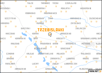 map of Trzebisławki