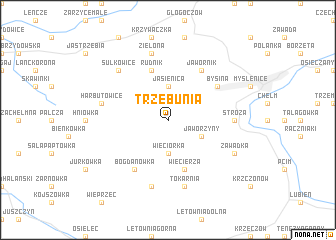 map of Trzebunia