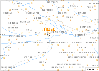 map of Tržec