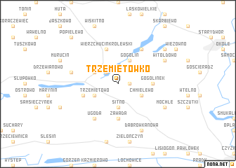 map of Trzemiętówko