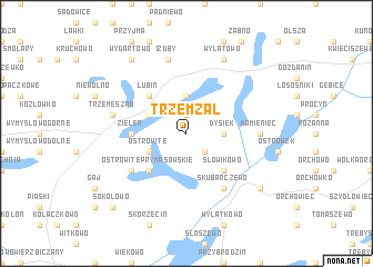 map of Trzemżal