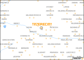 map of Trzepieciny