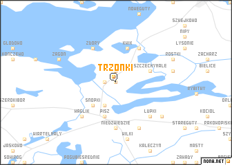 map of Trzonki