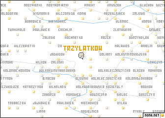 map of Trzylatków