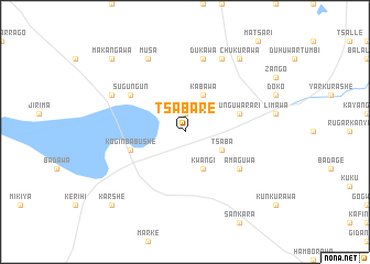 map of Tsabare