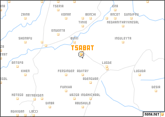 map of Tsʼabat