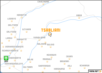 map of Tsabliani