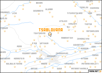 map of Tsablovana