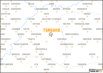 map of Tsaduko