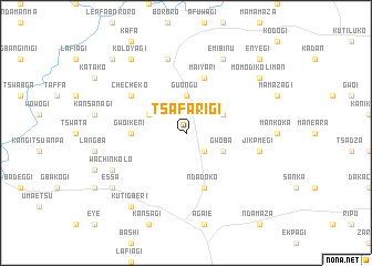 map of Tsafarigi