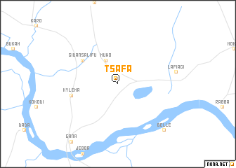 map of Tsafa