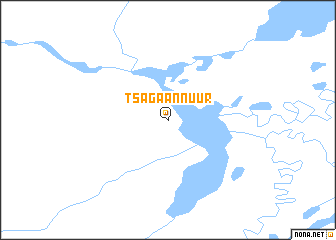 map of Tsagaannuur