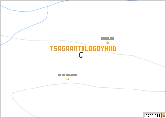 map of Tsagaan Tologoy Hiid