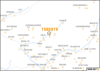map of Tsagata